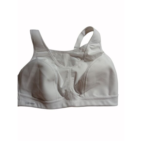 Glamorise Other - Glamorise Womens White High Impact Sports Bra CH991 Magic Lift Size 38D Wireless